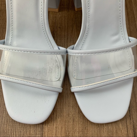 Forever 21 Light Baby Blue Clear Heels - Picture 6 of 8